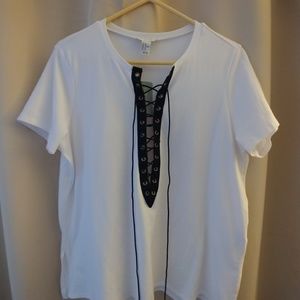 F21+ tie up tee